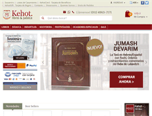 Tablet Screenshot of kehot.com.ar